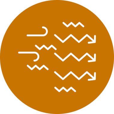 Rüzgarın vektör çizimi