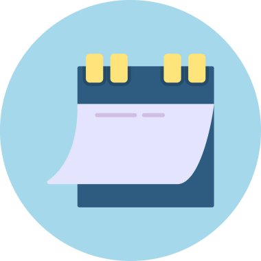 Takvim. Web simgesi basit illüstrasyon