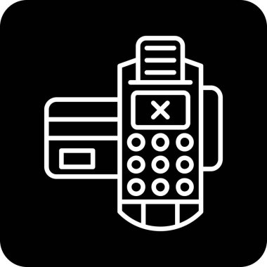 vector illustration of pos terminal icon