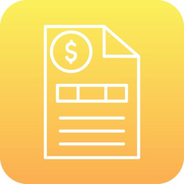 Belgeyi simge vektör. Vektör çizim