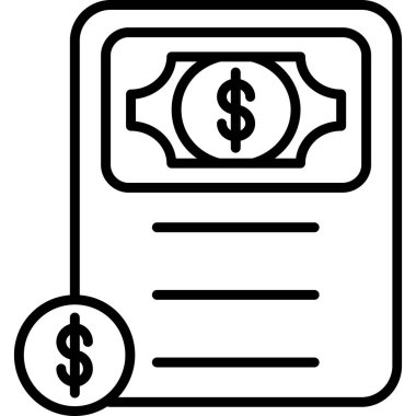 Dolar nakit simgesi, taslak biçimi