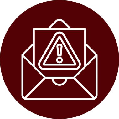 Bir posta simgesinin vektör illüstrasyonu