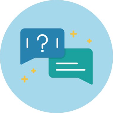 Sohbet simgesi vektör illüstrasyonu