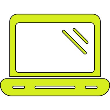 dizüstü simgesi vektör illüstrasyonu