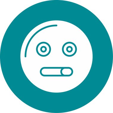 Üzgün surat. Basit tasarım