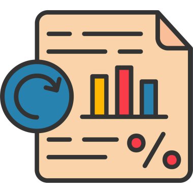 Grafik simgesi olan iş grafiği