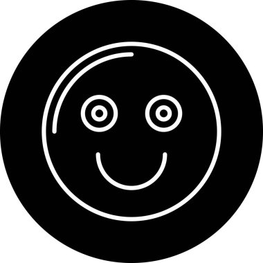 Gülümse ikon vektör illüstrasyonu