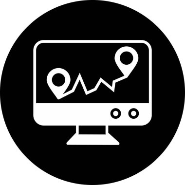 iş ve finans satırı vektör simgesi.