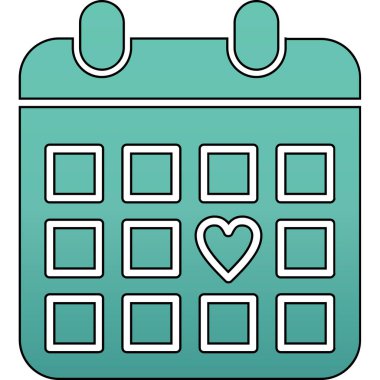 takvim tarihi gün simgesi ana hat biçiminde