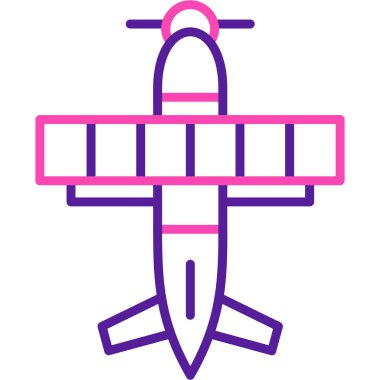 Uçak. Web simgesi basit illüstrasyon