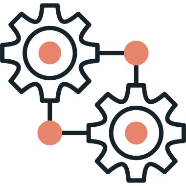 Teçhizat Web simgesi basit illüstrasyon