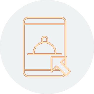 Gıda simgesinin vektör illüstrasyonu