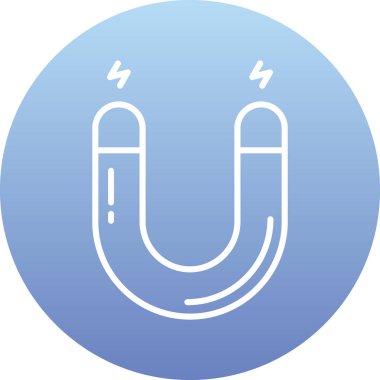 Magnet simgesinin vektör illüstrasyonu