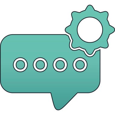 baloncuk sohbet ileti simgesi - özet biçimi