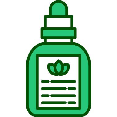 Petrol ikonu ana hat vektörü. aromaterapi.