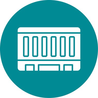 Moda biçimi izole edilmiş arkaplanda metro simgesi