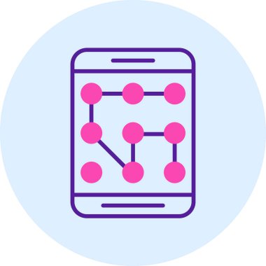 Cep telefonu. Web simgesi basit illüstrasyon