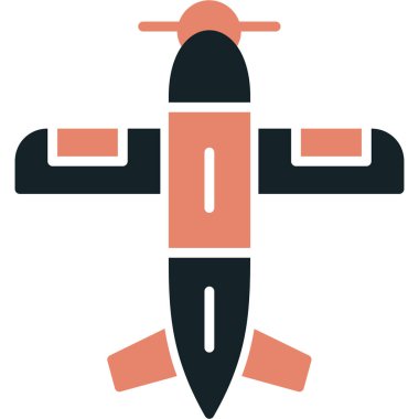 Uçak. Web simgesi basit illüstrasyon