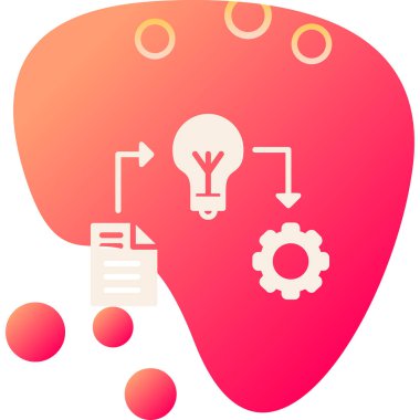 Yaratıcı ikon, vektör illüstrasyonu. düz tasarım biçimi