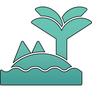 Mavi çizgili bitki, beyaz arkaplanda izole edilmiş..