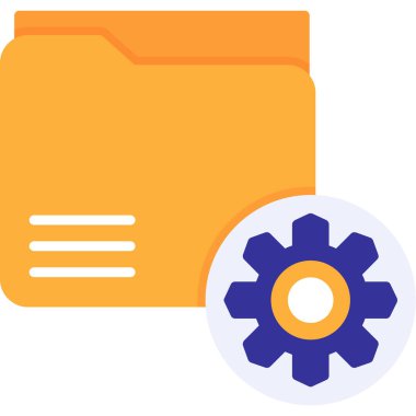 belge dosya dizin simgesi düz biçimli