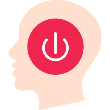 Fiş simgesi vektör illüstrasyonlu beyin