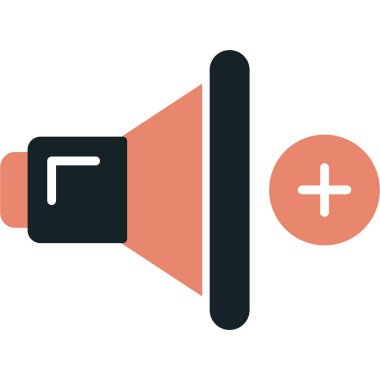 Konuşmacı. Web simgesi basit illüstrasyon