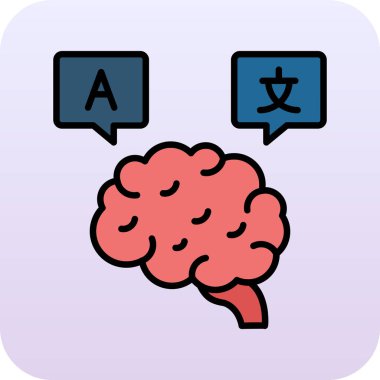 Yapay Zeka simgesinin vektör illüstrasyonu