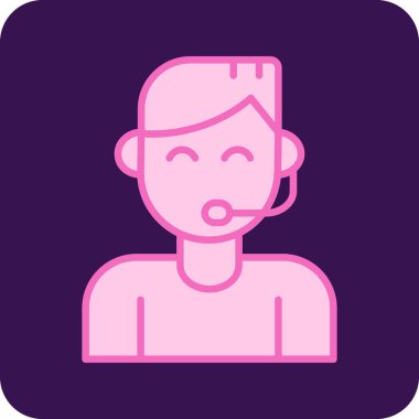 Çağrı. Web simgesi basit illüstrasyon