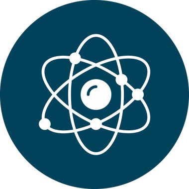 atom simgesi vektör illüstrasyonu