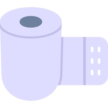 tuvalet kağıdı rulo simgesi, vektör tasarımı