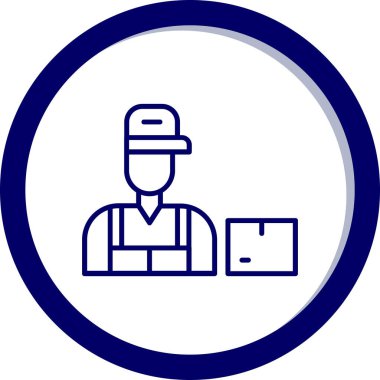 Dizüstü bilgisayarı olan bir adamın vektör çizimi