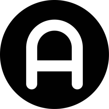 Bir işaretin modern simgesinin vektör illüstrasyonu