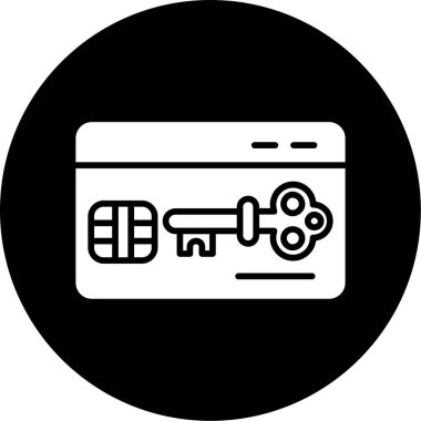 Bir kilit simgesinin vektör illüstrasyonu