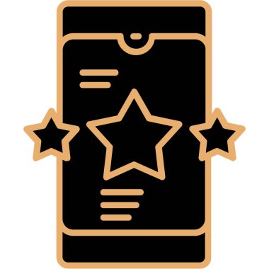 yıldız simgesi, vektör çizimi