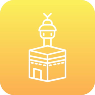 Benzersiz cami vektör simgesi