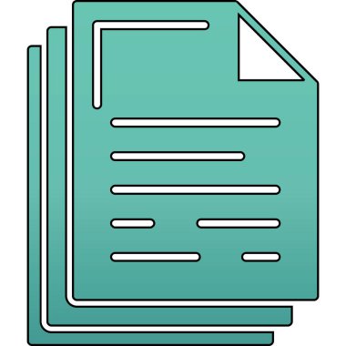 belge simgesi vektör illüstrasyonu