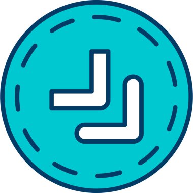 Vektör para simgesi çizimi