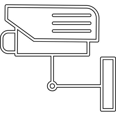 ccTV kamera simgesinin vektör illüstrasyonu