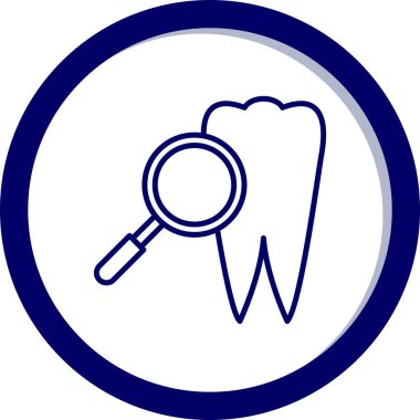 Kalkan ikonlu diş. Web için basit diş vektör simgeleri çizimi