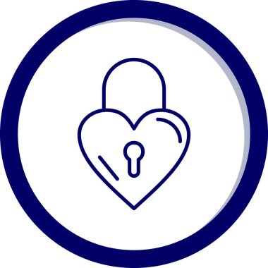 Kalp. Web simgesi basit illüstrasyon