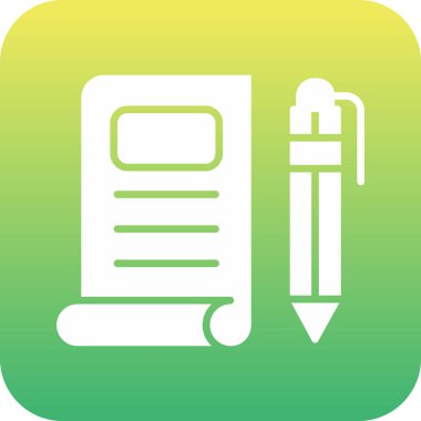 Benzersiz kağıt vektör çizgisi simgesi