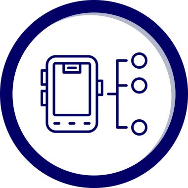 akıllı pil ikonu vektör çizimi