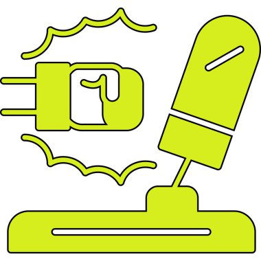 elektrik prizi simgesi. vektör illüstrasyonu