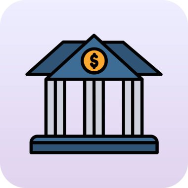 Banka oluşturma vektör simgesi