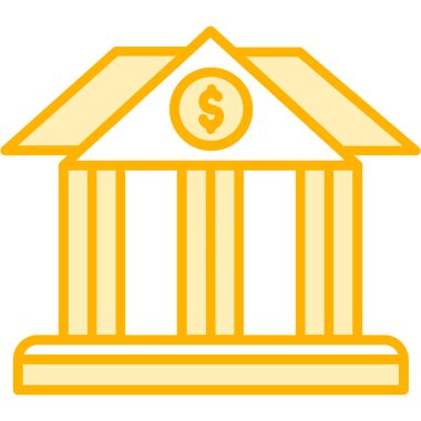 Banka izole simgesi tasarım bina