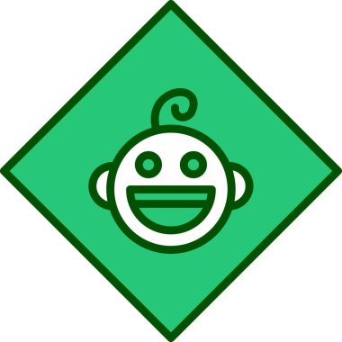 Uzaylı simgesi, vektör illüstrasyonu