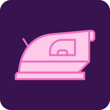 Web, baskı, tekstil, kumaş ve kıyafetler için vektör dikiş makinesi simgesi