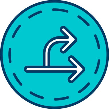 Ok. Web simgesi basit illüstrasyon