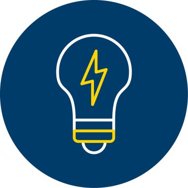 Ampul. Web simgesi basit illüstrasyon